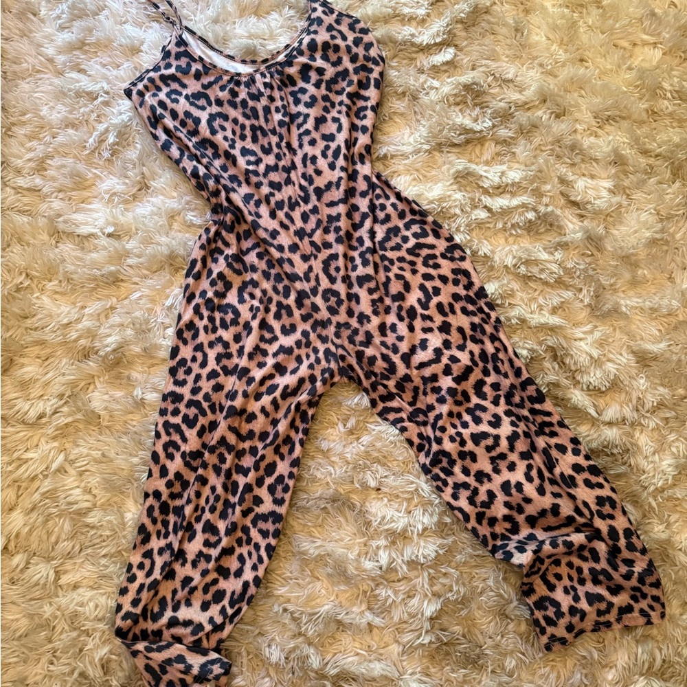 Vintage Animal Print Jumpsuit